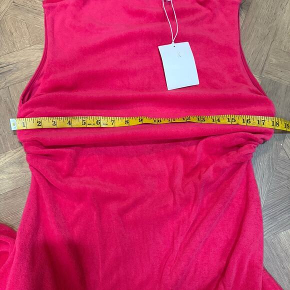 COS Red Sheath Midi Dress with Cowl Neck - Picture 6 of 10